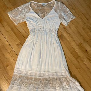White flowing summer dress